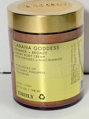 TRULY Cabana Goddess Shimmer + Bronze Body Cream - Gold & Bronze